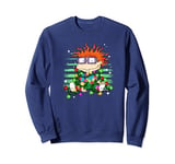 Rugrats Christmas Chuckie Tangled Christmas Lights Sweatshirt