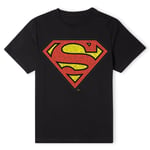 Official DC Comics Superman Original Superman Crackle Logo Unisex T-Shirt