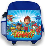 Personalised Kids Backpack Any Name Paw Patrol World Boys Childrens School Bag 7