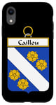 Coque pour iPhone XR Armoiries Caillou - Blason de la famille