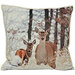 Riva Paoletti Mother and Fawn C/Case 50X50 CRE, Polyester, Sahne, 50x50cm