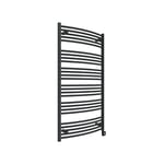 Sèche Serviette Radiateur-matisere - Sèche-serviette électrique noir de 786mm de haut et 400mm de large - 300 Watt - DOM786/400E8N