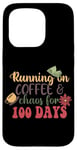 Coque pour iPhone 15 Pro T-shirt Running On Coffee & Chaos For 100 Days