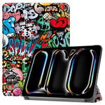 iPad Pro 11" 2024 Trifold Fodral med tryck - Graffiti