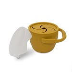 Interbaby Porte-snack pour bébé et enfant en silicone ocre