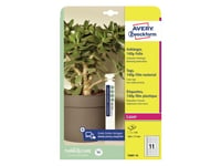 Avery-Zweckform T3007-10 Etiketter (A4) 160 X 17 Mm #####Polyester Vit 110 St Ej Självhäftande #####Schlaufenanhänger-Etiketten