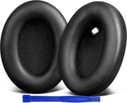 Mousse Coussin Coussinets pour Sony WH-1000XM4 (WH1000XM4) Casque, avec Mousse d'isolation phonique, épaisseur supplémentaire, sans Affecter Le capteur-1000XM4 PL Noir