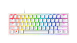 Razer Huntsman Mini - Mercury Edition - 60% Optical Gaming Keyboard (Clicky Purple Switch) - Frml Packaging