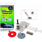 Hklffja - Kit de réparation de Pare-Brise, Windscreen Windshield Repair Tool Set diy Car Kit Wind Glass, with Windshield Repair Resin for Windshield