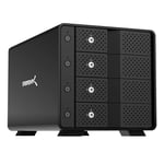 SABRENT Station d'accueil du Disque Dur SATA 3,5", 4 Baies Adaptateur SSD/HDD vers USB 3.2, Boitier Externe pour Disque Dur avec Ventilateur et Alimentation, clonage Hors Ligne, 2 câbles USB Inclus