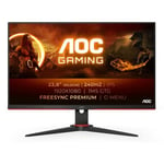 AOC | Monitor | 24G2ZE/BK | 23.8 " | IPS | FHD | 16:9 | 240 Hz | 1 ms | 1920 x 1080 | 350 cd/m² | Headphone out (3.5mm) | HDMI ports quantity 2 | Blac