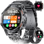 LIGE Montre Connectée Homme avec 30M Étanche 400 mAh, 1,39" HD Smartwatch avec Appels Bluetooth, Moniteur de Sommeil, Podomètre, Montre Intelligente de Sports de Plein Air pour Android iOS