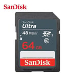 Carte mémoire SDXC SanDisk Ultra 64 Go Classe 10 UHS-I jusqu'à 48 Mo/s