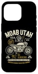 Coque pour iPhone 16 Pro Moab Utah Route U-128 Colorado River Retro Moto Design