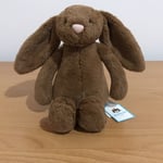 Jellycat - Little Bashful Nutmeg Bunny - Soft Brown Rabbit - Small - New/Tags