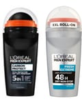 L'Oréal Paris Men Expert Fresh Extreme XXL Roll-on 50ml + Carbon Protect Roll-On