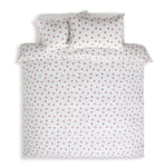 Habitat Monochrome Spot Pink Bedding Set - Kingsize On White