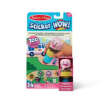 Melissa & Doug Sticker WOW! 24 pagina's activiteitenpad en stickerstempel, 300 s