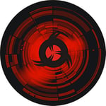 KLIM Chair Mat - Floor Protector Mat with Anti-slip Base + Decorate Your Office, Living Room, Bedroom, Gaming Room, Etc + Extra Large Round Floor Mat + 120 cm Diameter Rug + Red