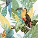 Arthouse Toucan Jungle Birds Multicoloured Wallpaper 296803