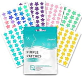 Pimple Patches Spot Patches Pimple Patch Hydrocolloid Treatment Invisible Blemish Stickers Dots Spots Acne Patch Effectively Calms & Relieves Acne (Star 240 PCS)