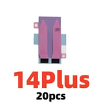 Autocollant De Batterie Pour Iphone,Double Bande,Nervure,Voyage,Colle,Pièces Adhésives,Iphone 14 Plus 13 Mini 11 12 Pro Max X Poly Xs 6 7 8 3 M,20 Pièces - Type 20x 14plus