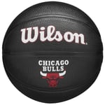 ballons de basket Unisexe, Wilson Team Tribute Chicago Bulls Mini Ball, Noir