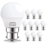 YSSMAO B22 Base LED Light Bulb G45 Lamp 400lm Bayonet Base 35W Incandescent Bulbs Equivalent 10Pack,Cold White