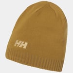 Helly Hansen Unisex Brand Myk Trøye Strikket Beanie Brun Std