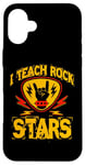 Coque pour iPhone 16 Plus J'enseigne le rock aux stars du rock, professeur de musique, Rock On Graphic