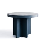 Länna Möbler - L.A. Round Coffee Table Ø70 Blue - Sofabord - Lotta Agaton - Blå - Tre