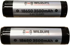 Wildlife Acoustics Lithium-ion 18650 batteries (one pair) for MINI family recorders with Lithium Lid