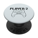 Joueur 2 jeux vidéo amusants assortis pour maman PopSockets PopGrip Adhésif