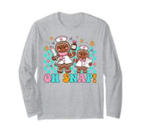 Oh, snap doctor & nurse Christmas nurses ugly Xmas sweater Long Sleeve T-Shirt