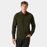 Helly Hansen Herr Lokka Organic Flanellskjorta Grön XL