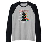 Pink Floyd The Dark Side of the Moon Pyramid Christmas Tree Raglan Baseball Tee