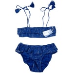 Maillots de bain enfant Lison Paris  Maillot de bain bikini bleu et doré - 8 ans