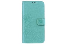 OEM Coque et étui téléphone mobile Oem Etui cuir motif fleurs pour samsung galaxy s20 plus - vert clair