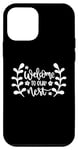 Coque pour iPhone 12 mini Bienvenue dans notre nid familial Love Home Sweet Home pendaison de crémaillère