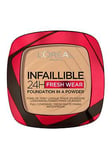 L'Oreal Paris Infallible 24H Fresh Wear Foundation In A Powder, Longwear Coverage, Mattifying Finish, Available In 6 Shades