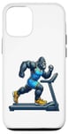 Coque pour iPhone 12/12 Pro Gorilla Running sur tapis de course Fitness Gym Entraînement