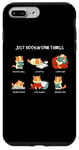 Coque pour iPhone 7 Plus/8 Plus Just Bookworm Things Cats Livre de lecture Motif chaton