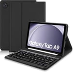 Étui De Clavier Pour Tablette Samsung A9 - Étui Avec Clavier (Qwertz) - Clavier Magnétique Sans Fil Bluetooth Amovible - Pour Samsung Galaxy Tab ¿9 2023 8,7"" - Noir