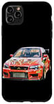 Coque pour iPhone 11 Pro Max JDM Voiture de course japonaise Drift Tuning Marché intérieur japonais