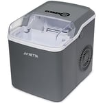 NETTA Ice Maker Machine for Home Use Makes Cubes in 10 Minutes - Large 12kg Capacity 1.2L Tank - No Plumbing Required - Includes Scooper and Removable Basket - Grey