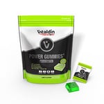 VITALDIN Sport Power Gummies Electrolytes – Electrolyte Replacement – 120 mg Sodium, 90 mg Potassium, 20 mg Magnesium per Serving + Vitamin B6 – 30 Chewable Gummy Bites – Lime Flavour – Vegan