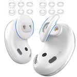 AhaStyle Embouts d'oreille de pour Samsung Galaxy Buds Live [Fit in The Case] 6 Paires Anti-dérapants Écouteurs en Silicone Wing Tips Accessoires Compatibles avec Samsung Buds Live (Blanc)