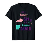 Proud Girl Just a Kentucky girl in an Arkansas World T-Shirt