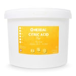 Hexeal CITRIC ACID | 10kg Bucket | 100% Anhydrous | Fine | GMO Free | Food Grade