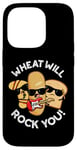 Coque pour iPhone 14 Pro Wheat Will Rock You Funny Food Jeu de mots